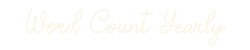 Word Count Yearly
